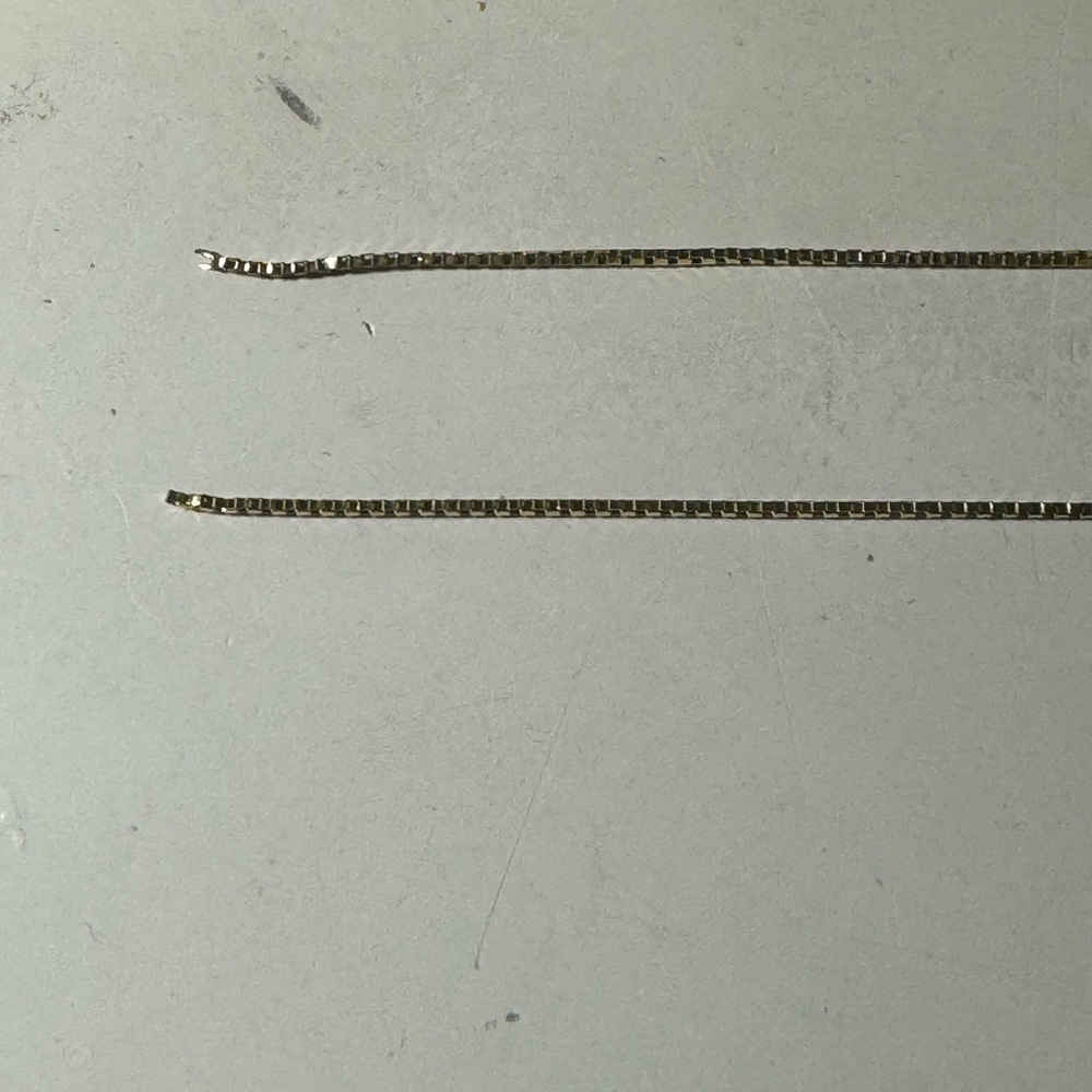 16” 14K gold box chain